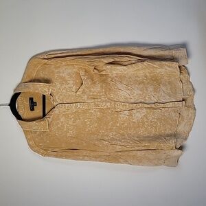 Urban Outfitters ByCorpus Mustard Acid Wash Top Size Large